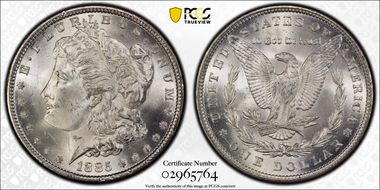1885 $1 MS64