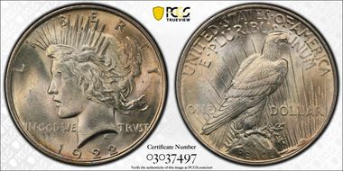 1922 $1 MS60