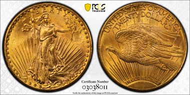 1927 $20 MS62
