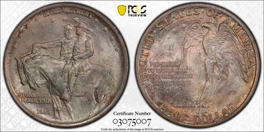 1925 50C Stone Mountain MS65