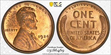 1924-D 1C MS64RD