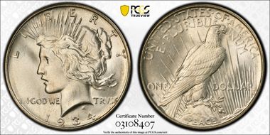 1934-D $1 MS65+