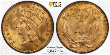 1889 G$1 MS66