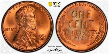 1951-D/S 1C OMM FS-511 MS66RD