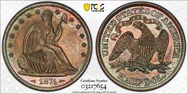 1874 50C J-1361 PR63RB