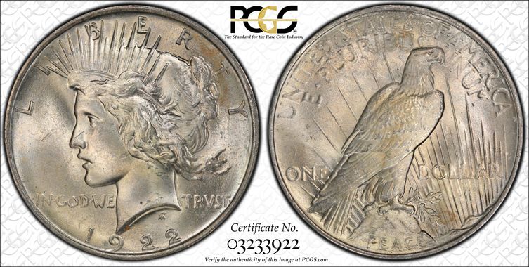 Cert 03233922 - Coin Image