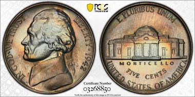 1942 5C Nickel PR67+