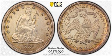 1884 25C MS63