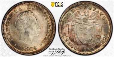 1938 10C Restrepo-377.10 MS64