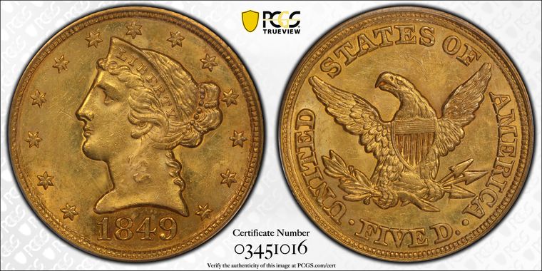 Cert 03451016 - Coin Image