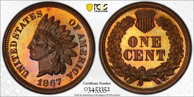 1867 1C PR65RB