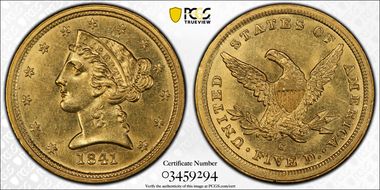 1841-C $5 MS61