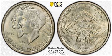 1935-S 50C Arkansas MS65