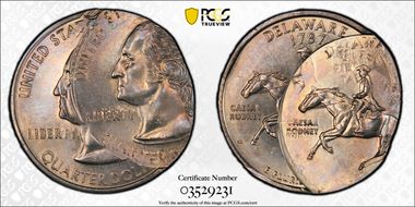 1999-P 25C Delaware MS65