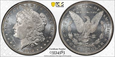 1878 7TF $1 R78 VAM 79 Fill in 8s MS63PL