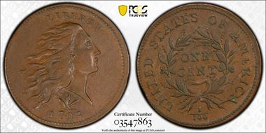 1793 1C Wreath, S-9 AU50BN