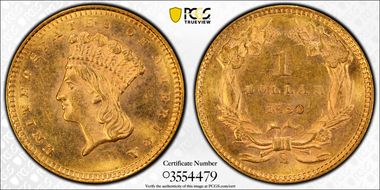 1860-S G$1 MS63