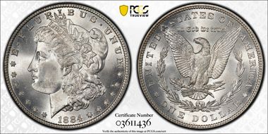 1884 $1 MS66+