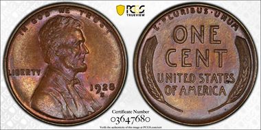 1928-S 1C MS64BN