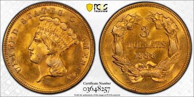1888 $3 MS64