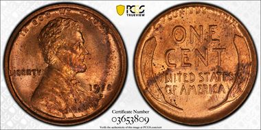 1918-D 1C MS64RD