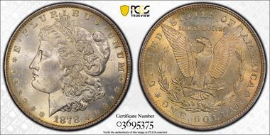 1878 7TF $1 R79 VAM 224 - 168 Reeds MS64