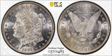 1891-CC $1 MS63