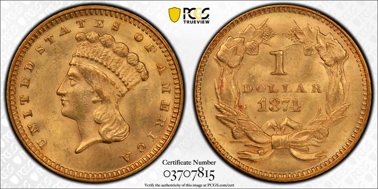 Cert 03707815 - Coin Image