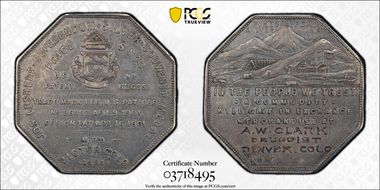 1901 Lesher $ HK-1021a AW Clark AU55