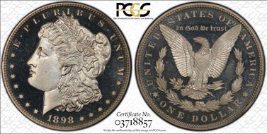 1898 $1 PR67+ DCAM