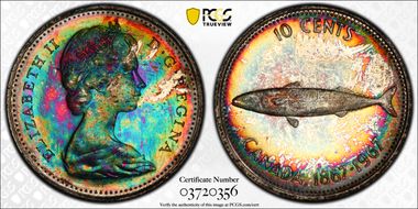 1967 10C 0.800 Ag MS66