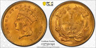 1860 G$1 MS64