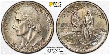 1935-S 50C Boone MS66