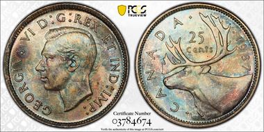1937 25C MS65