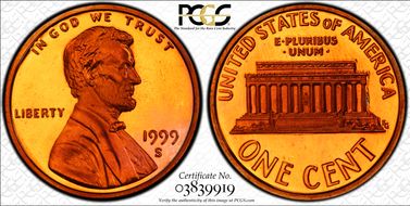 1999-S 1C Close AM FS-901 PR69DCAM