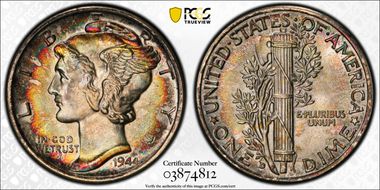 1944-D/D 10C RPM, FS-501 MS67+ FB