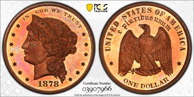 1878 $1 J-1555 PR66RB