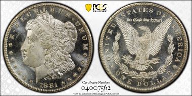 1881-CC $1 MS66+ DMPL