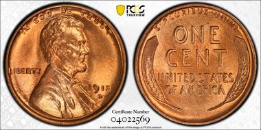 1915-D 1C MS66+ RD