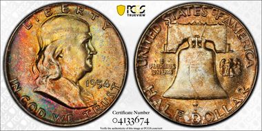 1954 50C MS65