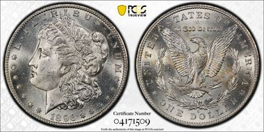 1896-S $1 VAM 5 S/S MS63