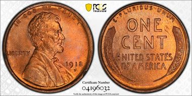 1918-D 1C MS67RD