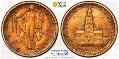 1926 $2.50 Sesquicentennial XF45