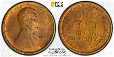 1909-S 1C Lincoln MS65RB