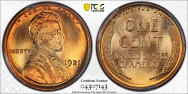 1921 1C MS68RD