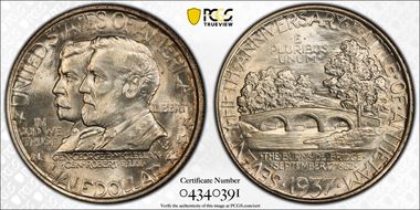 1937 50C Antietam MS66