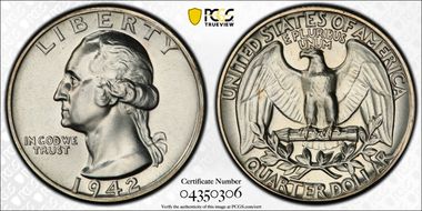 1942 25C PR66