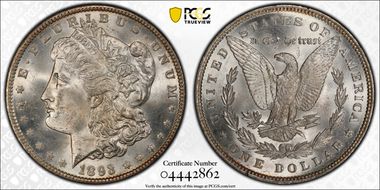 1893 $1 MS64