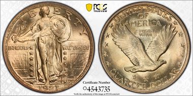 1921 25C MS65+