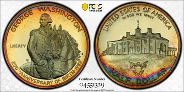 1982-S 50C Washington PR68DCAM